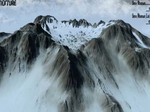 montagna di neve3 Modello 3D