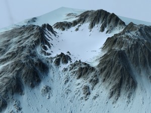 snow mountain6 3Dモデル