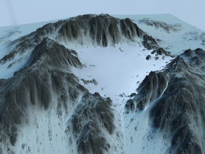 snow mountain6 3Dモデル