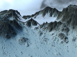 snow mountain6 3Dモデル