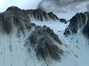 snow mountain6 3Dモデル