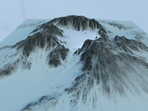 snow mountain6 3Dモデル
