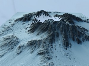 snow mountain6 3Dモデル