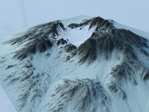 snow mountain6 3Dモデル