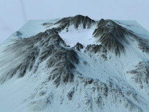 snow mountain6 3Dモデル