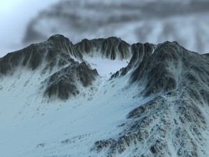 snow mountain6 3Dモデル
