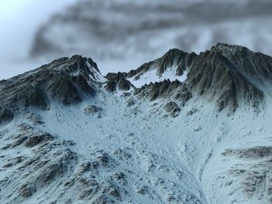 snow mountain6 3Dモデル