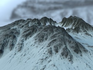 snow mountain6 3Dモデル