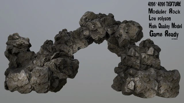 rock1 3D Model .c4d .max .obj .3ds .fbx .stl .blend 