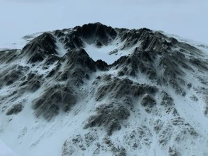 हिम ज्वालामुखी 3D मॉडल