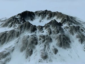 हिम ज्वालामुखी 3D मॉडल