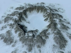 हिम ज्वालामुखी 3D मॉडल