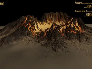 Vulkan9 3D Modell