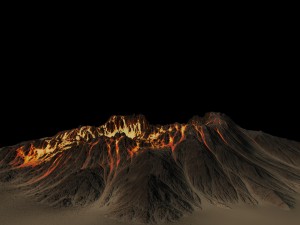 volcano 3D 모델