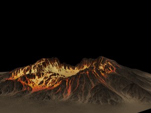 volcano 3D 모델