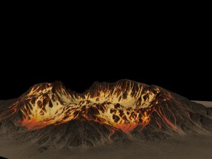 volcano 3D 모델