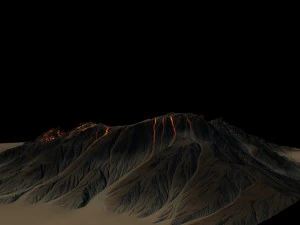 volcano 3D Model