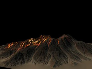 volcano 3D Model