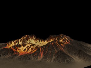volcano 3D 모델