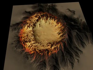 volcano 3D Model
