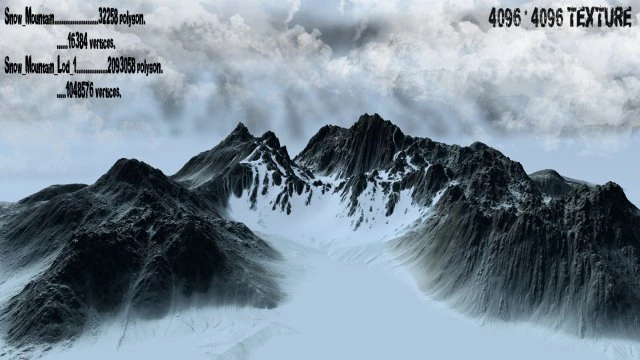 snowmountain15 3D Model .c4d .max .obj .3ds .fbx .stl .blend 