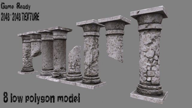 pilar6 Modelo 3D .c4d .max .obj .3ds .fbx .stl .blend 
