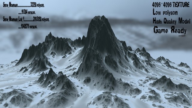 snowmountain17 3D 模型 .c4d .max .obj .3ds .fbx .stl .blend 