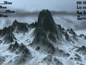 雪山17 3Dモデル