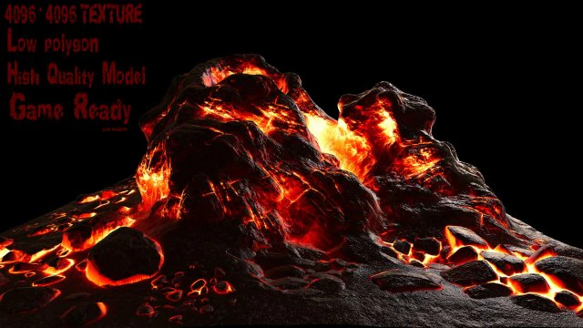 lavarock 3D Model .c4d .max .obj .3ds .fbx .stl .blend 