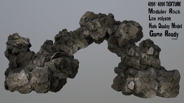 rock Model 3D .c4d .max .obj .3ds .fbx .stl .blend 