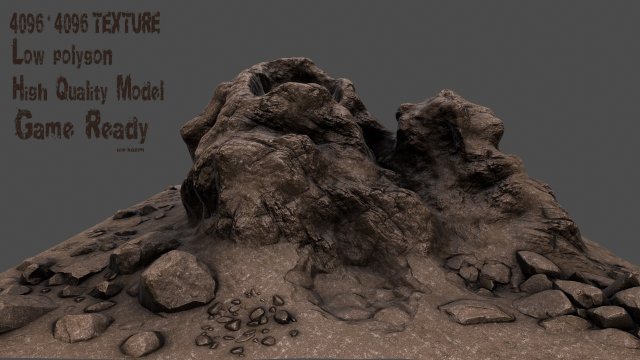 rock3 3D मॉडल .c4d .max .obj .3ds .fbx .stl .blend