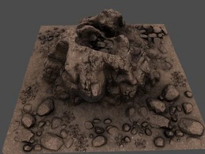 rock3 3D Model
