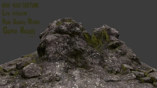 roccia5 Modello 3D .c4d .max .obj .3ds .fbx .stl .blend 