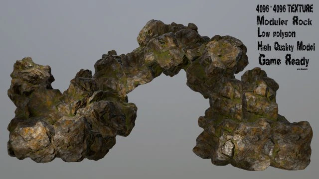 rock 3D Model .c4d .max .obj .3ds .fbx .stl .blend 