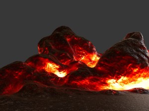 lava rock 3D Model