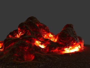 lava rock 3D Model