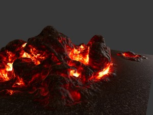 lava rock 3D Model