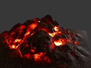 lava rock 3D Model