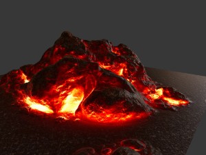 lava rock 3D Model
