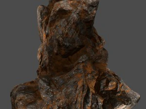 roccia del cranio Modello 3D