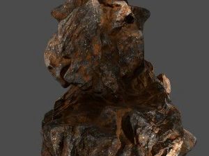 roccia del cranio Modello 3D