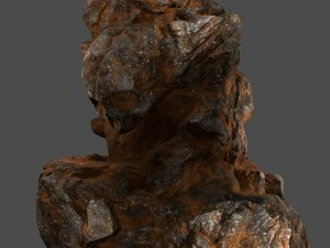 roccia del cranio Modello 3D