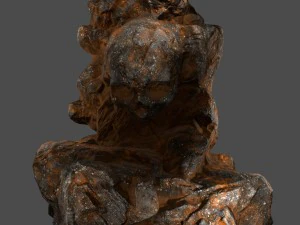 roccia del cranio Modello 3D