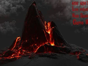 batu lava Model 3D
