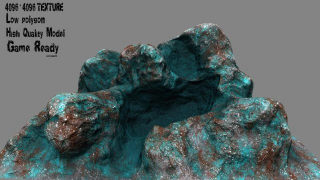 rock 3D Model .c4d .max .obj .3ds .fbx .stl .blend
