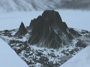 snow mountain 3D Модель