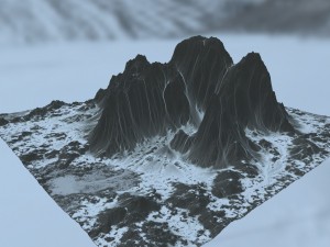 snow mountain 3D Модель