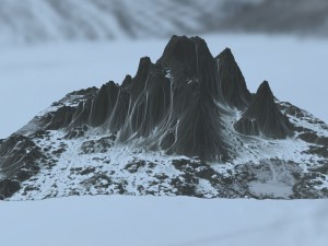 snow mountain 3D Модель