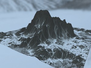 snow mountain 3D Модель