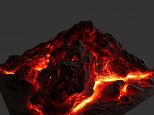 lava rock 15 Modello 3D